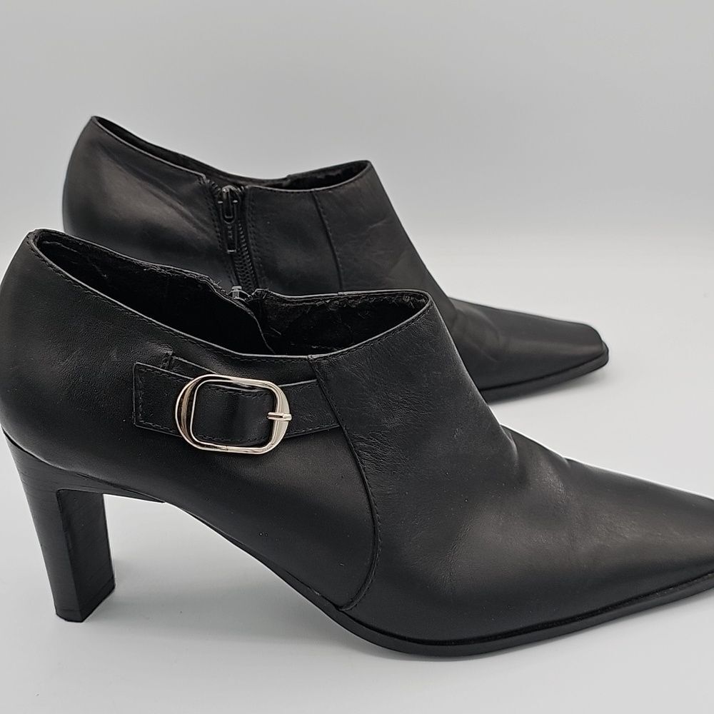 Bandolino Black Leather Women's Shoes.goth Witchy, Baddie